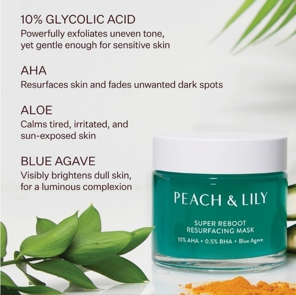 Peach & Lily Bundle FULL SIZE Super Reboot Resurfacing Mask +samples siz… - Picture 2 of 15